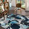 World Rug Gallery Modern Bright Flowers Non-Slip Area Rug 8 ft Round Gray 505GRAY8RND - alternate 1