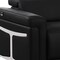 Homeroots 73in Black Italian Leather Power Reclining Loveseat 720484 - alternate 4