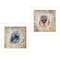 Homeroots Set Of Two Wonder Years Owls 1 White Framed Print Wall Art, 2PK 407067 - alternate 1