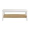 Alaterre Furniture Calais Modern 48 in Coffee Table 2-Tier Wooden Rectangular Table with Woven Storage Shelf AFTBL-045 - alternate 5