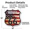 Signmission Route Us 66 Flag, 18 Inch X 18 Inch, Plastic Sign SHI-P-18-483 - alternate 4
