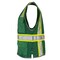 Dome75 Hi-Vis Safety Vest SM/MD Class Non-ANSI/Enhanced Visibility , Zipper 6 Pockets, 2 Mic Tab DV2183 - alternate 2
