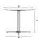 Flash Furniture 36" Round Outdoor Tabletop, White Faux Marble, Seamless Surface Technology, 30" x 30" Silver X Base ST-RD36-WHMAR-T3030S-GG - alternate 9