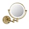 Kibi Circular LED Wall Mount Magnifying Make Up Mirror - Brushed Brass KMM101BB - alternate 1