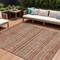 Homeroots 8' X 10' Rust Gold And Silver Southwestern Washable Indoor Outdoor Area Rug 615977 - alternate 1