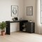 Homeroots 60" Dark Gray Wood L Shape Writing Desk 535157 - alternate 4