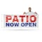 Signmission Patio Now Open, 48 Inch x 120 Inch, Vinyl Banner B-120-30780 - alternate 4