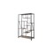 Homeroots Gray And Brown Metal Eight Tier Bookcase 486284 - alternate 4