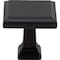 Designperfect 1-3/16 Overall Length Square Cabinet Knob, Matte/Flat Black DPA-S54KBLK - alternate 1