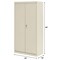 Sandusky Lee Janitorial Storage Cabinet, 66 in H, 30 in W, 18 in D, Swing, Keyed, Putty, 4 Shelves VFC1301866-07 - alternate 3