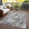 Homeroots 10' X 14' Taupe Gray And Copper Abstract Washable Indoor Outdoor Area Rug 583183 - alternate 3