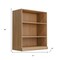 Homeroots 31" Brown Wood Accent Cabinet 691119 - alternate 2