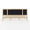 Martha Stewart Flynn King Size Solid Wood Platform Bed with Upholstered Base and Inset Headboard, Wood Slat Bottom MG-0900272F-LTB-K-WH-MS - alternate 6
