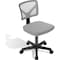 Simple Deluxe Low-Back Mesh Armless Office Chair, Swivel Rolling Computer Chair No Arms with Lumbar Support 3A88FNCHAIRC2077GY01 - alternate 1