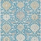 Homeroots 9' X 12' Teal Blue Gray And Ivory Damask Washable Indoor Outdoor Area Rug 599458 - alternate 5