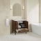 James Martin Vanities Myrrin 30" Single Vanity, Mid-Century Walnut w/ 3 CM White Zeus Silestone Top 485-V30-WLT-3WZ - alternate 7