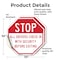 Signmission Stop All Drivers Check in With Secu, 10 inch X 10 inch, Vinyl Decal, 2PK OC-D-2PACK-10-242 - alternate 4