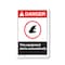 Signmission OSHA Sign, This Equipment Starts Automatically, Size: 18in X 24in Alum Sign, 18" W, 24" H, Landscape OS-CL-A-1824-L-19972 - alternate 1