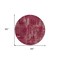 Homeroots 8' Burgundy And Ivory Round Geometric Washable Indoor Outdoor Area Rug 594529 - alternate 2
