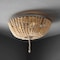 Jonathan Y Allison 15" 3-Light Shabby Chic Farmhouse Wood Beaded/Metal LED Flush Mount, Antique Silver/Cream JYL9019C - alternate 3