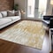Homeroots 8' X 10' Gold And Ivory Abstract Washable Indoor Outdoor Area Rug 612662 - alternate 2