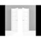 Sartodoors Solid French Double Doors 36 x 80in, Quadro 4445 Cognac Oak W/ Frosted Glass QUADRO4445DD-AKA-36 - alternate 7