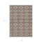 Homeroots 8' X 10' Brown And Beige Geometric Washable Indoor Outdoor Area Rug 599613 - alternate 3