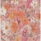 Homeroots 5' X 8' Blush Pink And Orange Floral Washable Indoor Outdoor Area Rug 611187 - alternate 5