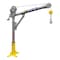 Oz Lifting Products 1000 lb steel davit crane with 2500 lb carbon steel brake winch OZ1000DAV-HND2 - alternate 2