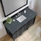 James Martin Vanities Brittany 60'' S Vanity, Black Onyx w/ Parisien Bleu Silestone Top w/FreePower Wireless Charger 650-V60S-BKO-FPBL - alternate 3