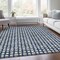 Homeroots 8' X 10' Navy Blue And Ivory Geometric Washable Indoor Outdoor Area Rug 583279 - alternate 7