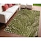 Homeroots 4' X 6' Ivory And Green Palm Leaf Indoor Outdoor Area Rug 548155 - alternate 6