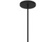 Homeroots 22" Black Aluminum Cone LED Dimmable Outdoor Pendent Hanging Light 683469 - alternate 4