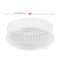 Smarty Had A Party 14 in White Round Plastic Trays with Lids, 25PK 9924WHCS-CASE - alternate 2