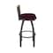 Holland Bar Stool Co Revelle 25in Swivel Counter Stool with Pewter Finish, Medium Back and Canter Bordeaux Seat 881 - alternate 4