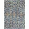 Homeroots 5' X 8' Denim Blue Beige And Brown Floral Washable Indoor Outdoor Area Rug 605850 - alternate 6