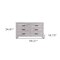 Homeroots 59" Gray Wood Six Drawer Double Dresser 564677 - alternate 4