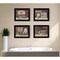 Homeroots Set Of Four Bathroom COLLECTION I 2 Black Framed Print Bathroom Wall Art, 4PK 405620 - alternate 2