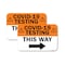 Signmission COVID-19 Testing This Way Right Arrow, 18'' X 24'' 2 Signs, Heavy Gauge Aluminum, 2PK A-1824-2PACK-25558 - alternate 1