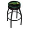 Holland Bar Stool Co 30" North Dakota State Cushion Seat, Blk Wrinkle Base Swivel Bar Stool L8B130NDakSt-B - alternate 1