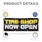 Signmission Tire Shop Now Open, 36 Inch x 96 Inch, Vinyl Banner B-96-30892 - alternate 2