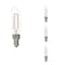 Bulbrite LED Filament 5W, Dimmable T6SL, Clear Glass, E12 Base, 2700K, 400 Lm, 4PK 862859 - alternate 1