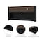 Bestar Connexion 71W Hutch for Narrow Desk Shell, Antigua & Black 93510-000052 - alternate 4