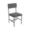 Bfm Seating Meghan Side Chair, Grade 4 Upholstered Seat & Back - Steel Frame - Sand Black Finish JS33CM2186-2186SB - alternate 1