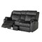 Homeroots 70" Dark Gray Microfiber Manual Reclining Loveseat With Storage 561565 - alternate 5