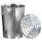 Gardenised 20 gal Round Outdoor Can, Silver, Galvanized Steel, 17.5 in QI004755 - alternate 1