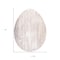 Homeroots 24" X 18" White Easter Solid Wood Hanging Dimensional Sculpture 384898 - alternate 5