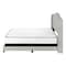 Homeroots Light Gray and Gray Wood Tufted Upholstered Queen Bed Frame with Nailhead Trim 333317 - alternate 6