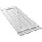 Ekena Millwork True Fit PVC, Four Board Spaced Board-n-Batten Shutters w/Z-Bar, Unfinished , 23W x 44H, PR TFP102SB23X044UN - alternate 6
