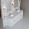 James Martin Vanities Bellshire 72" Double Vanity, Bright White w/ 3 CM Victorian Silver Silestone Top 660-V72-BW-3VSL - alternate 3